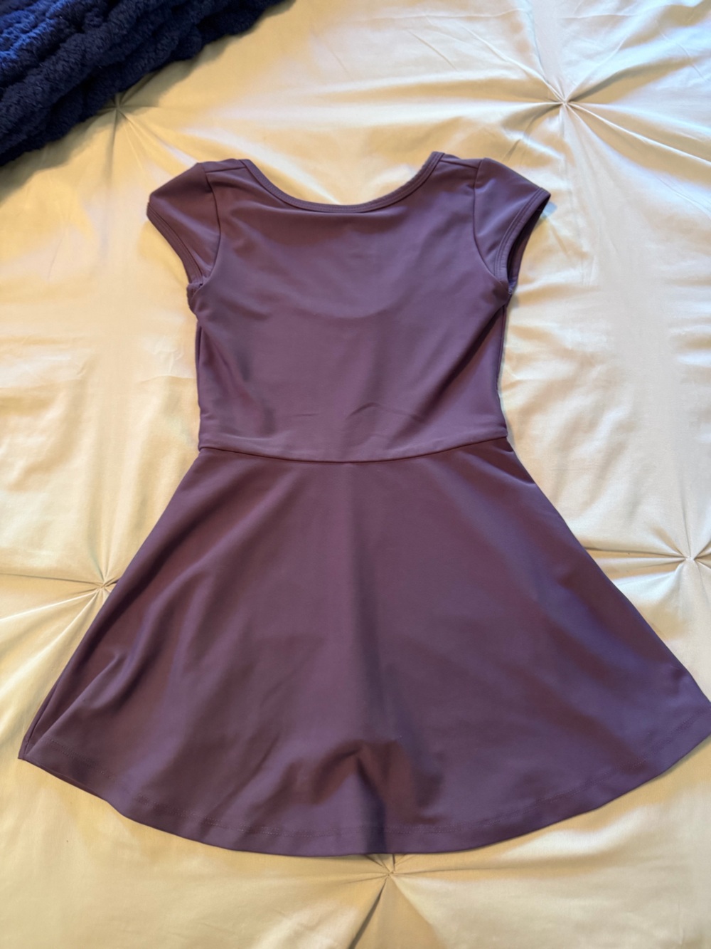 Girls ON purple athleisure dress / skort